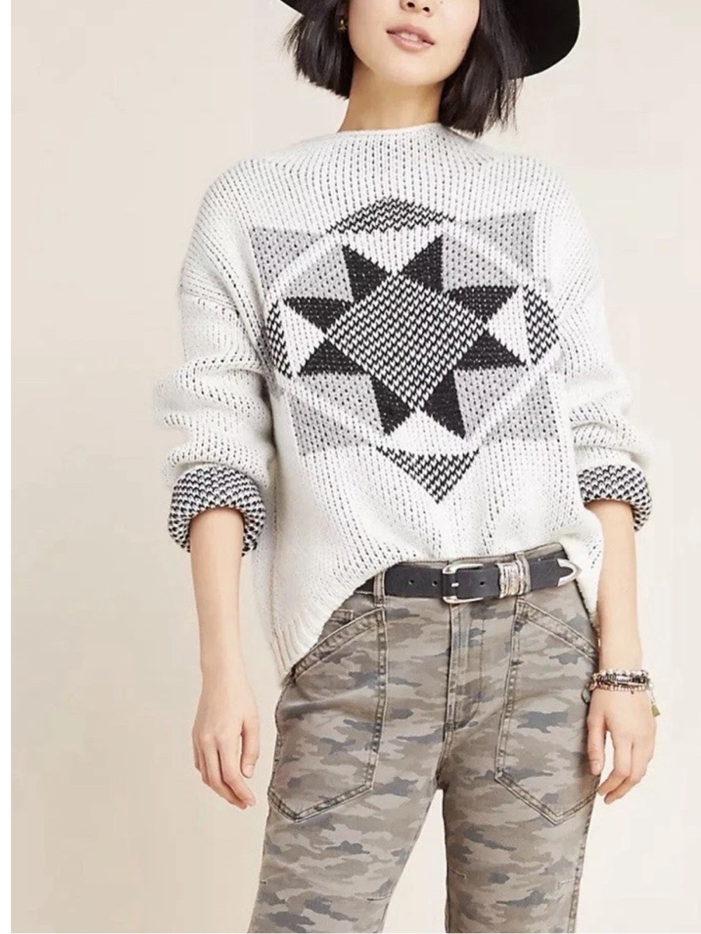 Anthropologie Mavis Utility Straight Crop Pant Camo